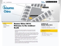 Liebherr: nuovo sito web per Bauma China