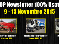 TOP Newsletter 100% Usato - 9- 13 Novembre 2015