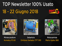 TOP Newsletter 100% Usato - 18 - 22 Giugno 2018