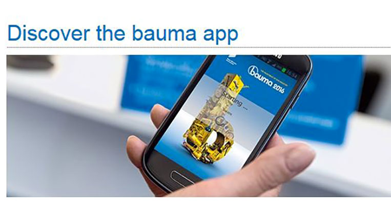 app bauma 2016