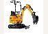 JCB 8008 CTS - vista frontale/laterale