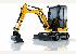 JCB 8026 CTS - vista frontale/laterale