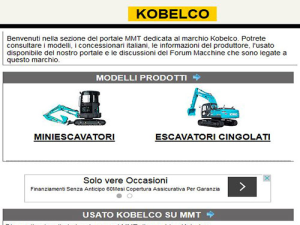 MMT Italia: da oggi Kobelco è Online