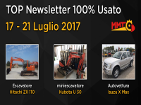 TOP Newsletter 100% Usato -  17 - 21 Luglio 2017