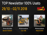 TOP Newsletter 100% Usato - 29 Ottobre - 02 Novembre 2018