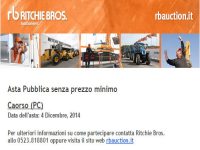 Ritchie Bros. - Asta 4 Dicembre 2014 - Caorso