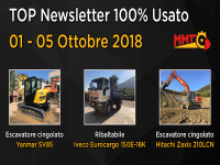 TOP Newsletter 100% Usato - 01 - 05 Ottobre 2018