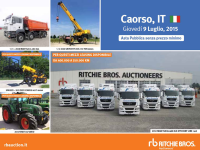 Ritchie Bros: macchine edili all'asta il 9 luglio 2015, Caorso (PC)