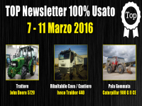 TOP Newsletter 100% Usato - 7 - 11 Marzo 2016