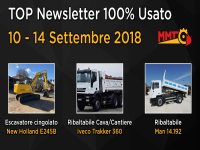 TOP Newsletter 100% Usato - 10 - 14 Settembre 2018