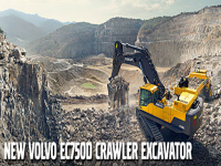 Video Volvo CE: l'escavatore cingolato EC750D