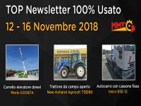 TOP Newsletter 100% Usato - 12 - 16 Novembre 2018