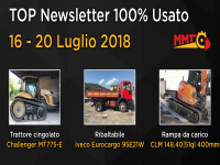 TOP Newsletter 100% Usato - 16 - 20 Luglio 2018