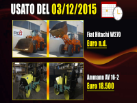 Usato del giorno - 3 Dicembre 2015 - ultime 24 ore