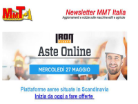 Iron Planet: asta online 27 maggio con piattaforme aeree e molto altro
