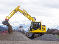 Komatsu lancia l'escavatore gommato PW148-10