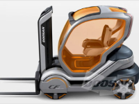 Carrello elevatore futuristico della Doosan