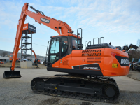 Nuovo escavatore Doosan DX225SLR-5 a sbraccio ultra lungo
