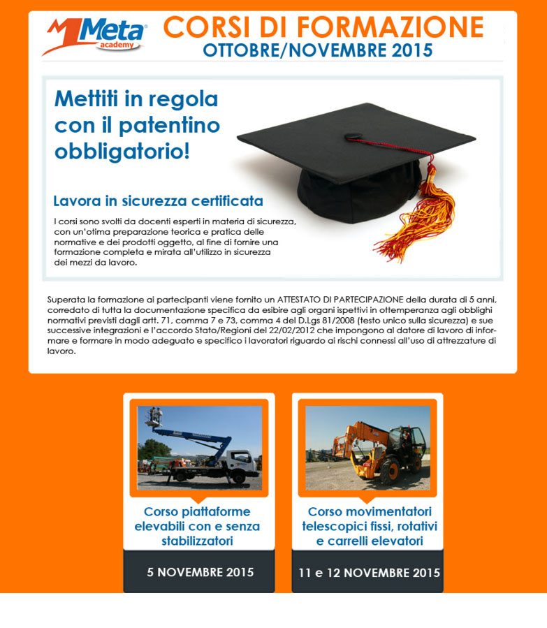 meta corsi novembre
