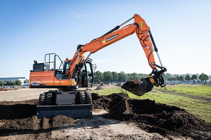 Escavatori Doosan DX140W-7 e DX160W-7