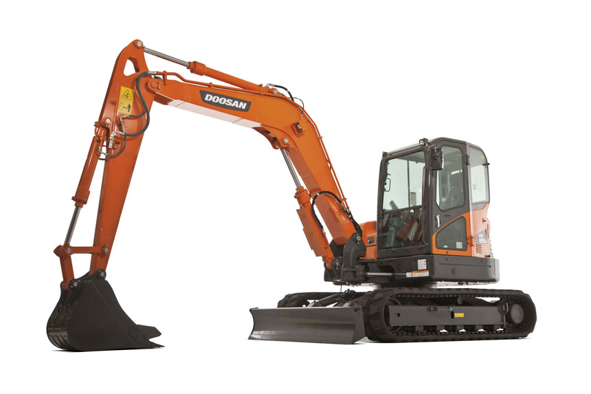 Doosan-DX85R-3-excavator Doosan-DX85R-3-excavator