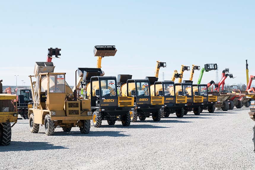 Dumper betoniere asta Dumper betoniere asta