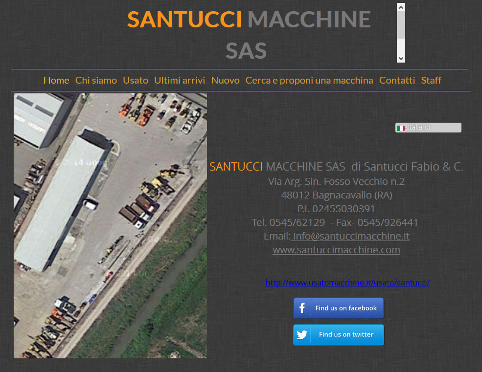 Santucci Macchine apre un sito web